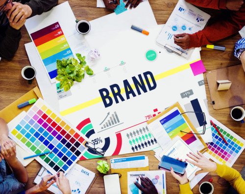 Brand Branding Business Advertising Badge Banner Concept