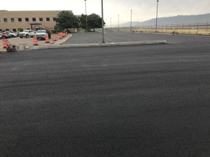 The total project involved replacing 335,000 square feet of asphalt.