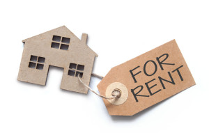 House shape with rental label