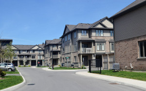 New modern subdivision in Hamilton, Canada