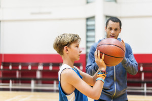 Team Teamwork Basketball Training Game Concept