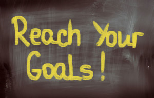 Reach Your Goals Concept