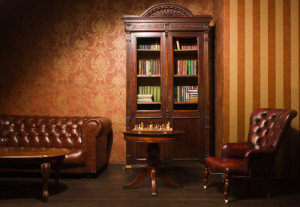 Classical library room