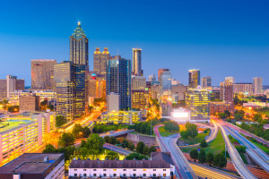 Atlanta, Georgia, USA Downtown Cityscape