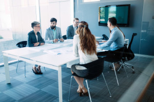 Business colleagues in conference room