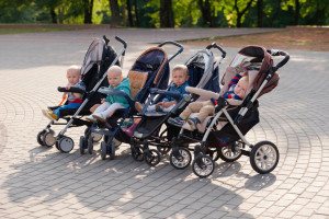 Make stroller travel easy at a monorail resort