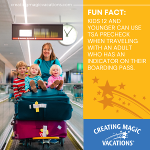 Kids travel free with TSA PreCheck