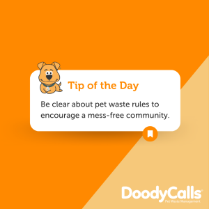 A tip for HOAs dealing with pet waste issues