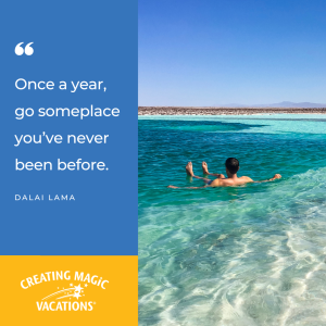 Expand your horizons by going someplace new