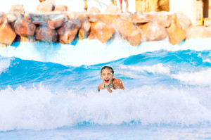 Typhoon Lagoon water park has the biggest wave pool in the world