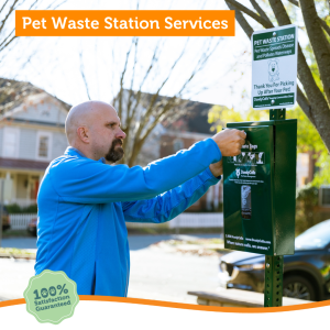 We offer pet waste station services