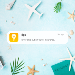 Never skip out on travel insurance.