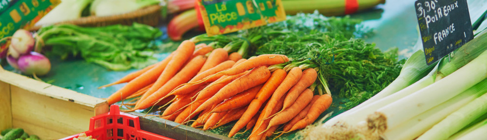 Fresh healthy bio vegetables on farmer agricultural market
