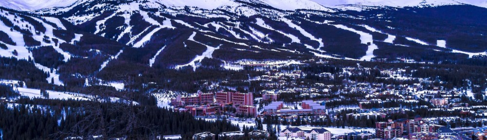 17901622 - sunrise view of breckenridge ski area in colorado rocky mountains