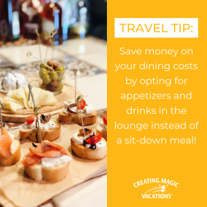 Eat at the lounge!