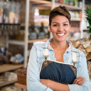 Grocery store owner CANVA