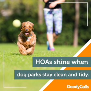 HOAs shine when dog parks stay clean and tidy.