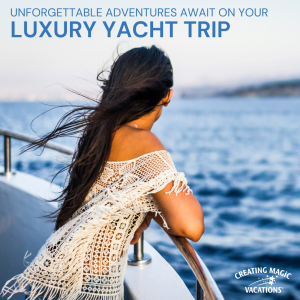 Adventures awaits on a yacht! 