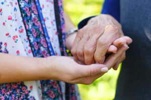 Holding hands