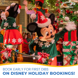 Don't wait to book a disney holiday trip