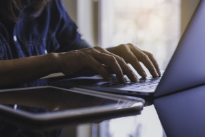 Woman computer