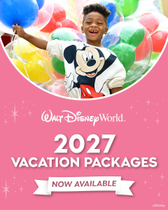 2027 Walt Disney World vacation packages are available