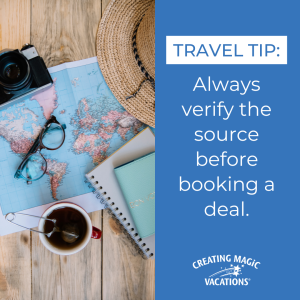 Watch out for travel scams