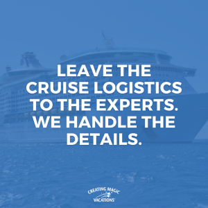 Leave the cruise logistics to the experts
