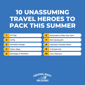 Top 10 travel items to pack 